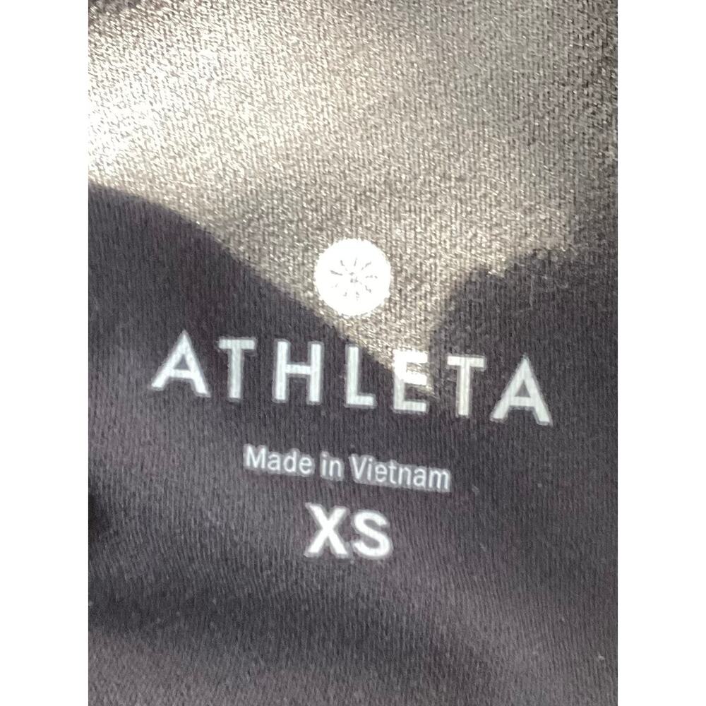 Athleta salutation legging 7/8 tights cut‎ out  black womens size xs - Picture 7 of 11